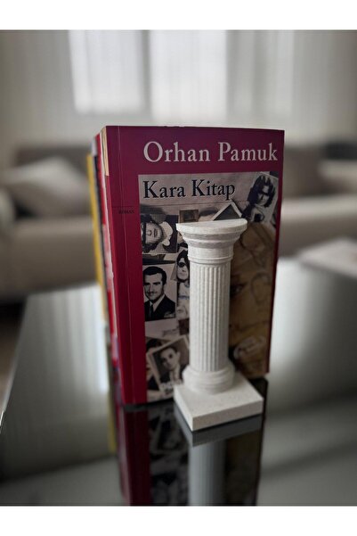 TODEKORA Antik Roma Sütun Kitap Tutucu – Klasik Tasarım Dekoratif Kitaplık Ak...