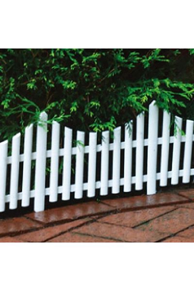 OEM Set 4 buc gardulet decorativ din plastic, 60.5x32.5 cm, Alb