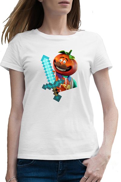 OEM Tricou femei Tomato Fortnite Minecraft Diamond Sword