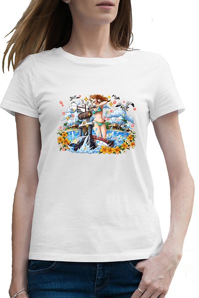 OEM Tricou femei One Piece Nami Crazy Girl Cartoon