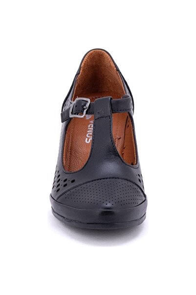 Venüs 1911923 Women's Genuine Leather Ultra Comfort Flexible Sole Heeled Classic Shoes