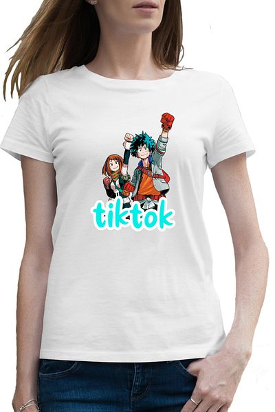 OEM Tricou femei My Hero Academia Tiktok Tik Tok Anime