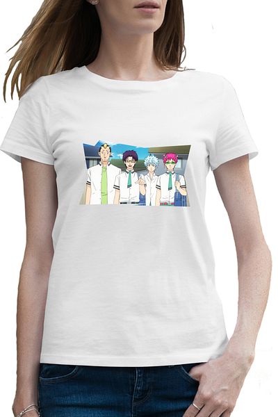 OEM Tricou femei Saiki K Team Anime Manga