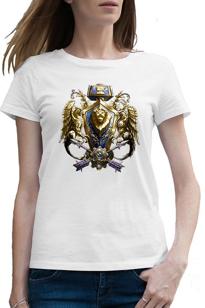 OEM Tricou femei Warcraft Alliance Faction Azeroth WoW