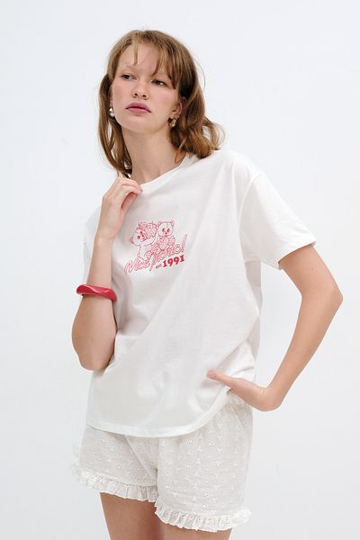 Addax Crew Neck Printed T-Shirt P10489