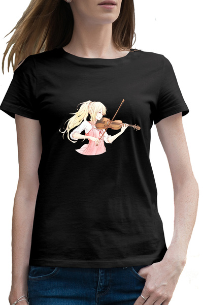 OEM Tricou femei Vioara Your Lie in April Dragobete Valentines Day