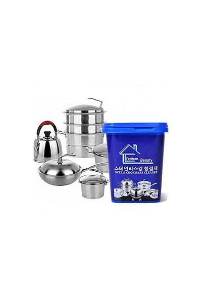 Generic Oven And Cookware Cleaner, Multi-Use Aluminum Polishing Paste - 500 Gm Silver