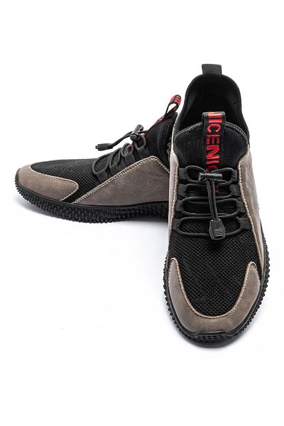 Stephano Men's Sports Shoes 8801 Grey