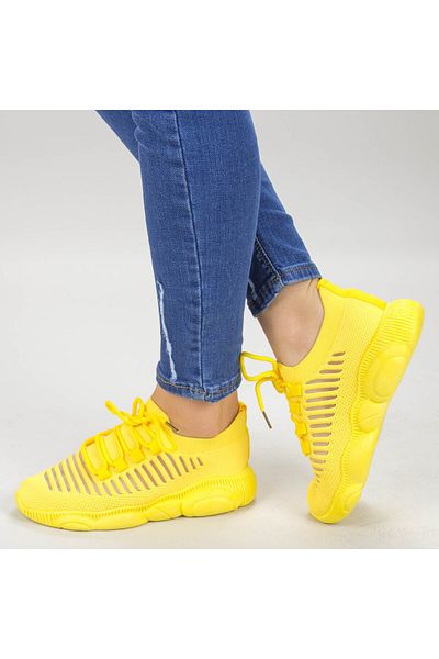 mei Ladies Sports Slippers YQ60 Yellow