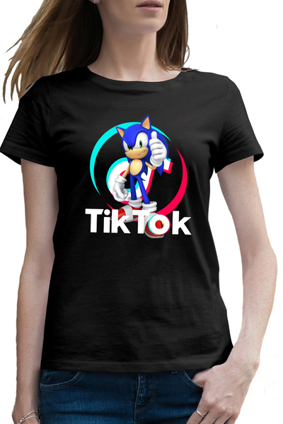 OEM Tricou femei Sonic the Hedgehog Tiktok Tik Tok Creator Play