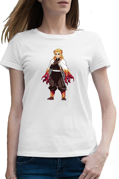 OEM Tricou femei Demon Slayer Kyojuro Samurai