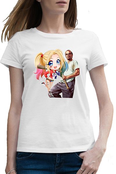 OEM Tricou femei Joker Suicide Squad GTA Gang