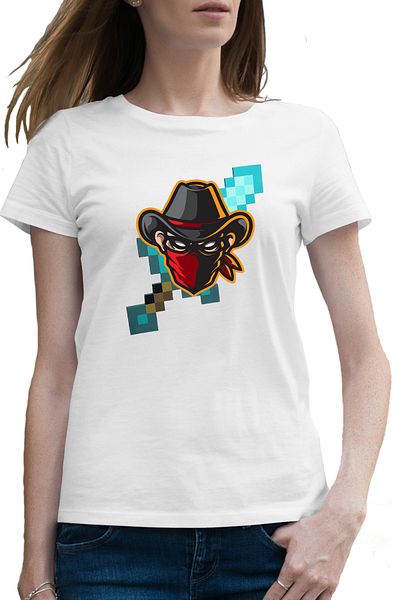 OEM Tricou femei Bandit Cowboy Fortnite Minecraft