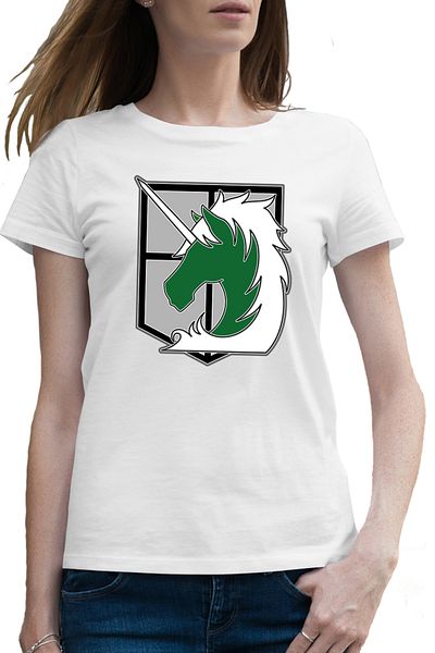 OEM Tricou femei Attack on Titan Military Police Crest Anime