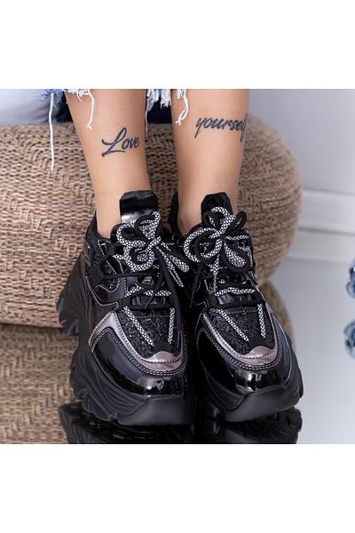 mei Pantofi Sport Dama WL258 Negru