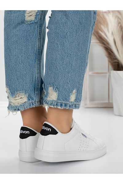 mei Women's Sneakers 51928-3 White-Black