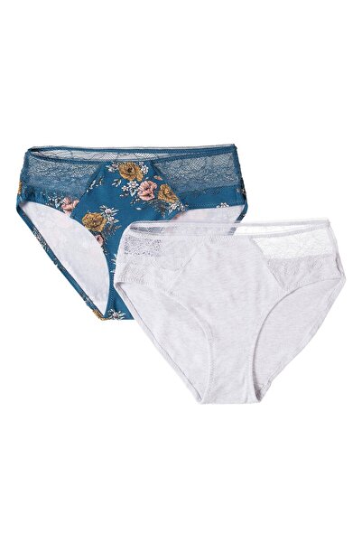 Henderson Funcționalitate chiloți pentru femei & design senzual & aspect estetic & imprimeu floral & 2 buc | Hally