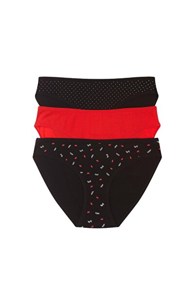 Henderson Panties set Which combine elegance with comfort & Soft cotton & Plain pattern & 3 psc. | Mi-Mi