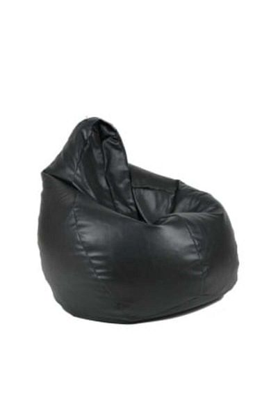 Pufrelax Fotoliu Nirvana Hobbit, Material Piele ecologica - Negru