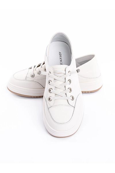 advancer Pantofi Sport Dama din piele naturala 89198-8 Alb