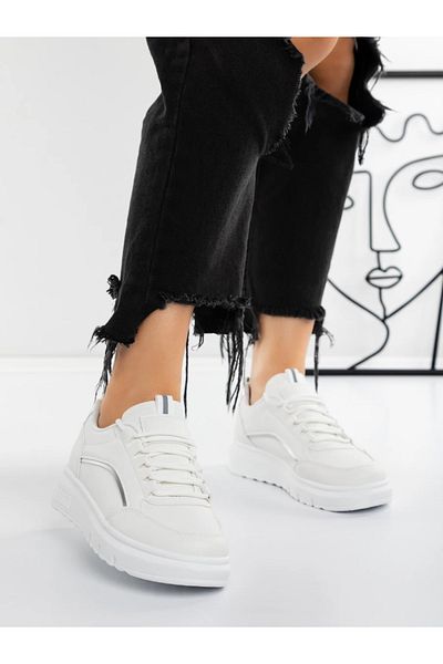 mei Pantofi Sport Dama 3XJA20 Alb-Argintiu