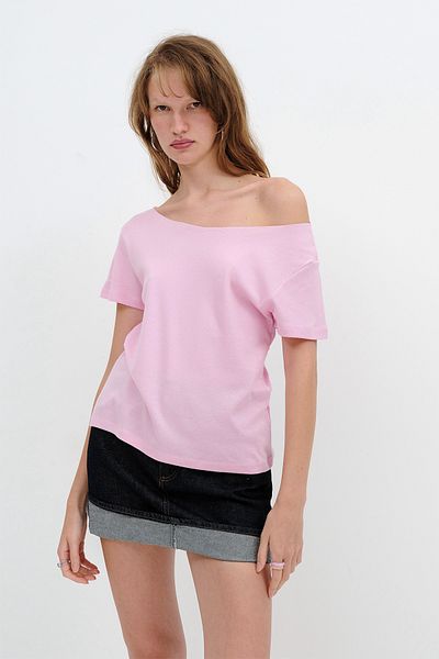 Addax Boat Neck Basic T-Shirt P1567-U12
