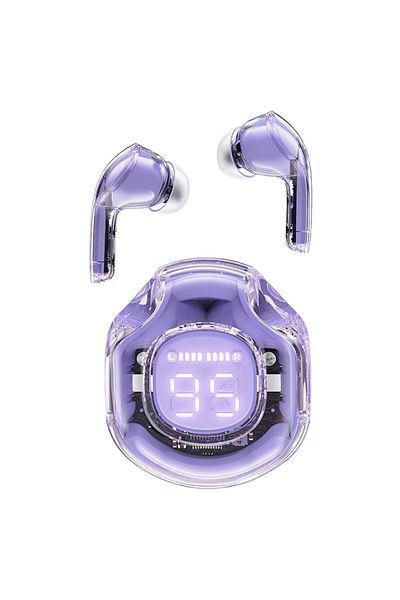 Acefast Słuchawki bezprzewodowe z etui T8 Bluetooth TWS fioletowe