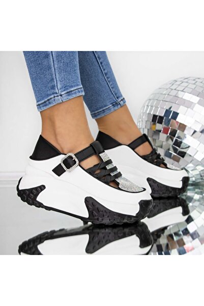 mei Γυναικεία Αθλητικά Παπούτσια με Πλατφόρμα 3WL79 Μαύρα