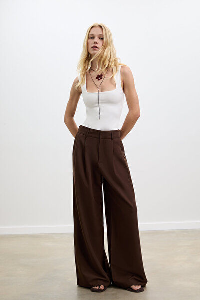 Stradivarius Ayarlanabilir, çok geniş paçalı pantolon