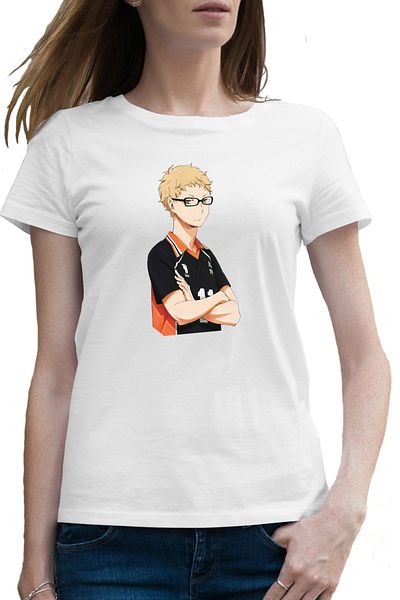 OEM Tricou femei Haikyuu Kei Tsukishima Volei Anime
