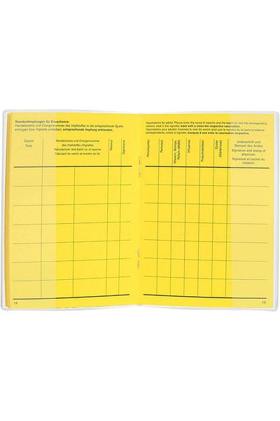 Mizijia Set of 4 passport/passport covers, PVC, transparent, 93 x 130 mm