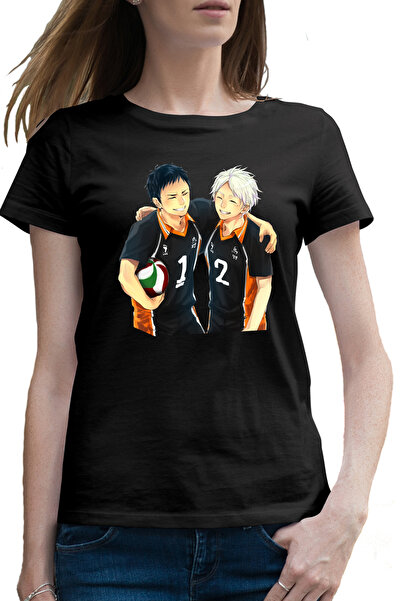 OEM Tricou femei Haikyuu Echipa Volei Kageyama Hinata Haikyu!!
