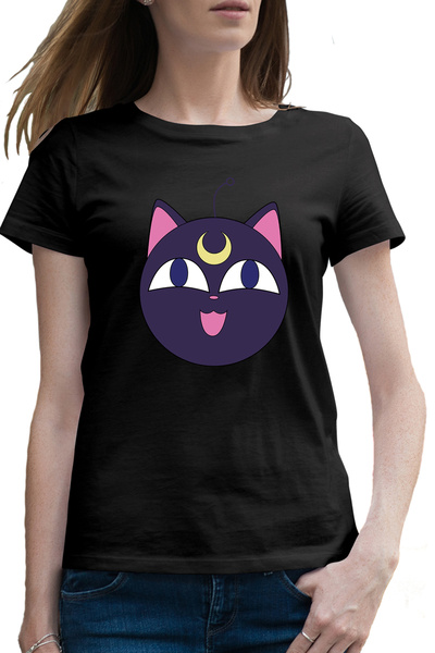 OEM Tricou femei Sailor Moon Cat Luna Pisica Craciun