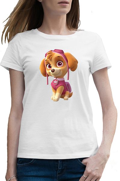 OEM Tricou femei Paw Patrol Skye Catelus Aviator Salvator