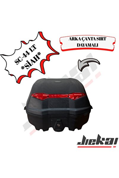 JİEKAİ Dünya Motosiklet Sc-44 Lt Siyah Arka Çanta Sırt Dayamalı Kaliteli