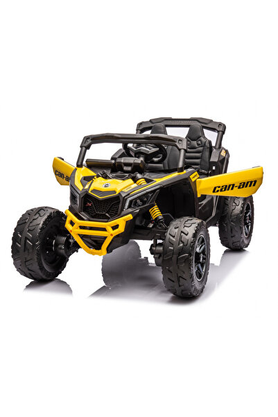 Nichiduta Masinuta electrica pentru copii Can Am Marverick UTV Yellow 12V 90W cu telecomanda 2.4G, deschidere