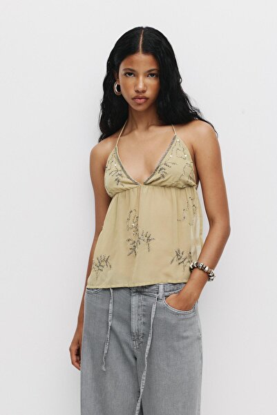 Pull & Bear Açık sırtlı askılı top