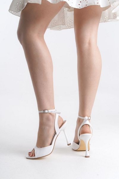 ESSE CO Women's Thin Elegant Strappy Goblet Heeled Shoes
