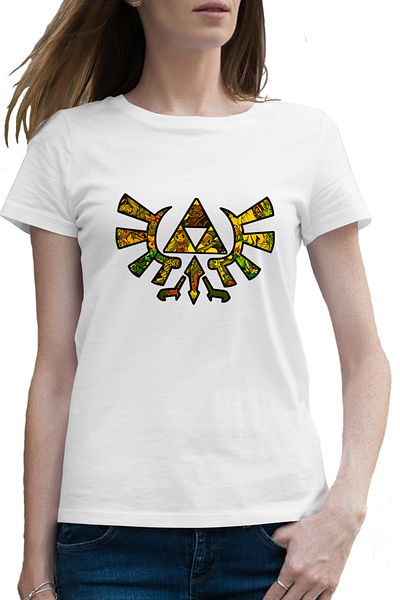 OEM Tricou femei Legend of Zelda Logo Mozaic Breath Sky