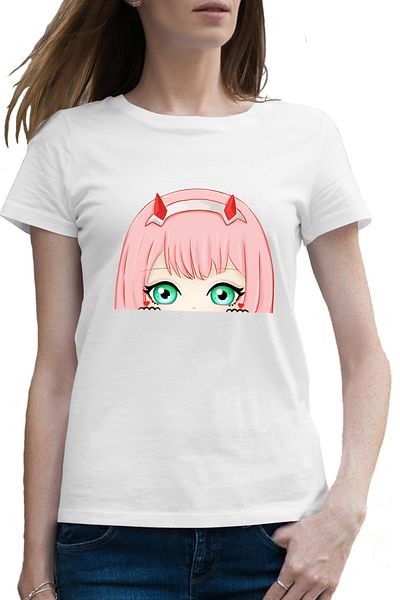 OEM Tricou femei Zero Two Darling in the FranXX Chibi Anime