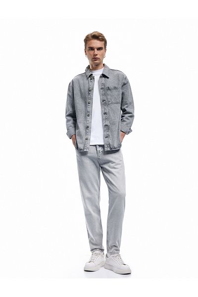 Koton Regular Waist Cotton Tapered Fit Jean Trousers by Joe Jean