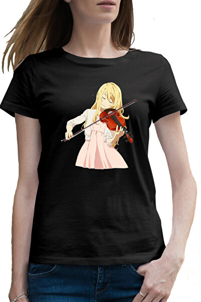 OEM Tricou femei Your Lie in April Kaori Vioara Iubire Anime