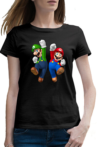 OEM Tricou femei Super Mario Bros Luigi Mario Odyssey