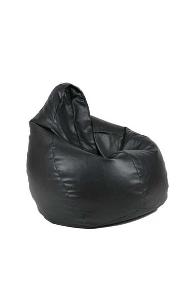 Pufrelax Fotoliu Nirvana Hobbit, Material Piele ecologica - Negru