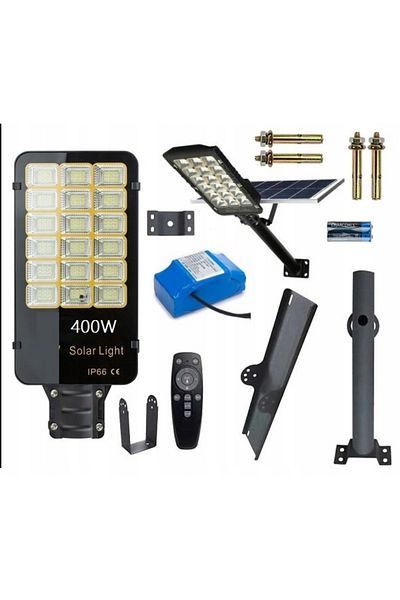 LedClick FEL DE LAMPĂ SOLARĂ STRADALĂ LED 400W INDUSTRIAL 40 Ah