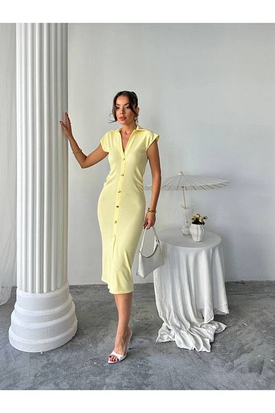 MODAMOR BROOCHE DETAILED DRESS