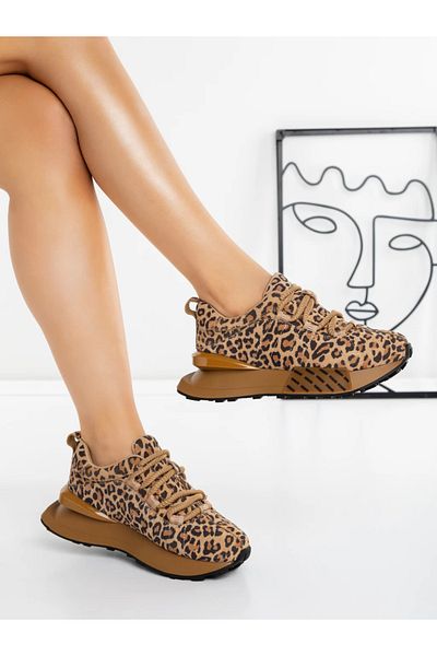 Pantoful Pantofi Sport Dama din piele naturala 5WZ15 Leopard