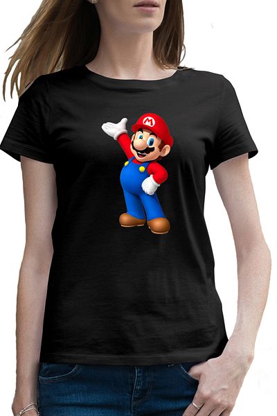 OEM Women's T-shirt Super Mario Bros Arcade Game VIP