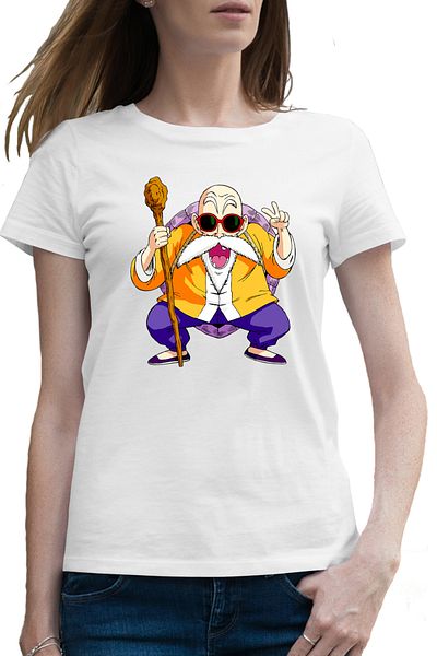 OEM Tricou femei Dragon Ball Z Master Roshi Sensei Profesor Socru