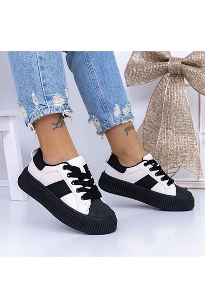 mei Women's Sports Shoes 3XJ118 Black-White